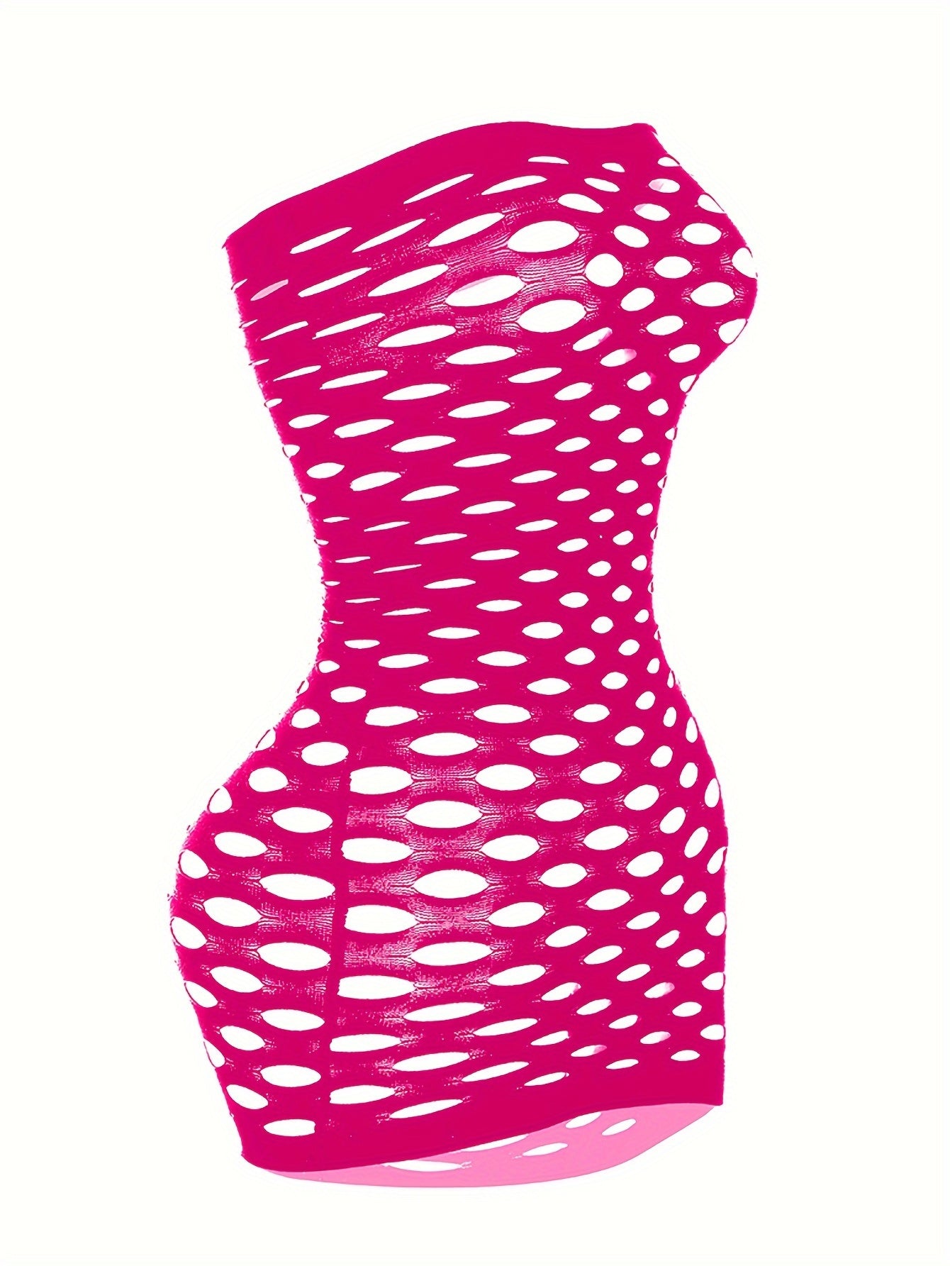 Seductive Ripped Fishnet Bodycon Dress - Alluring Hollow Out Tube Style - Ultra-Sexy Womens Lingerie & Underwear Bodystocking Stocking
