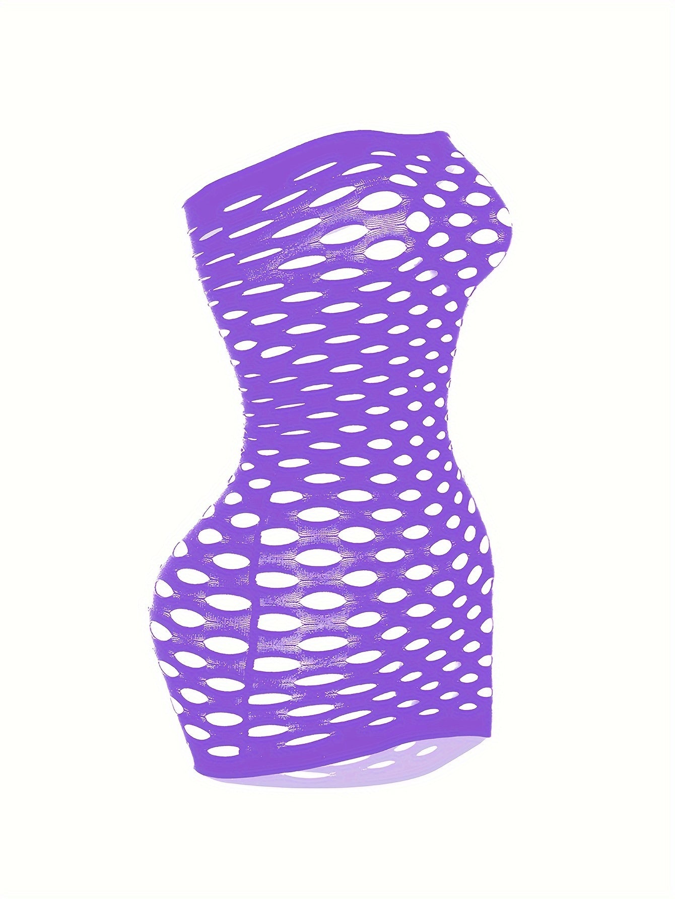 Seductive Ripped Fishnet Bodycon Dress - Alluring Hollow Out Tube Style - Ultra-Sexy Womens Lingerie & Underwear Bodystocking Stocking