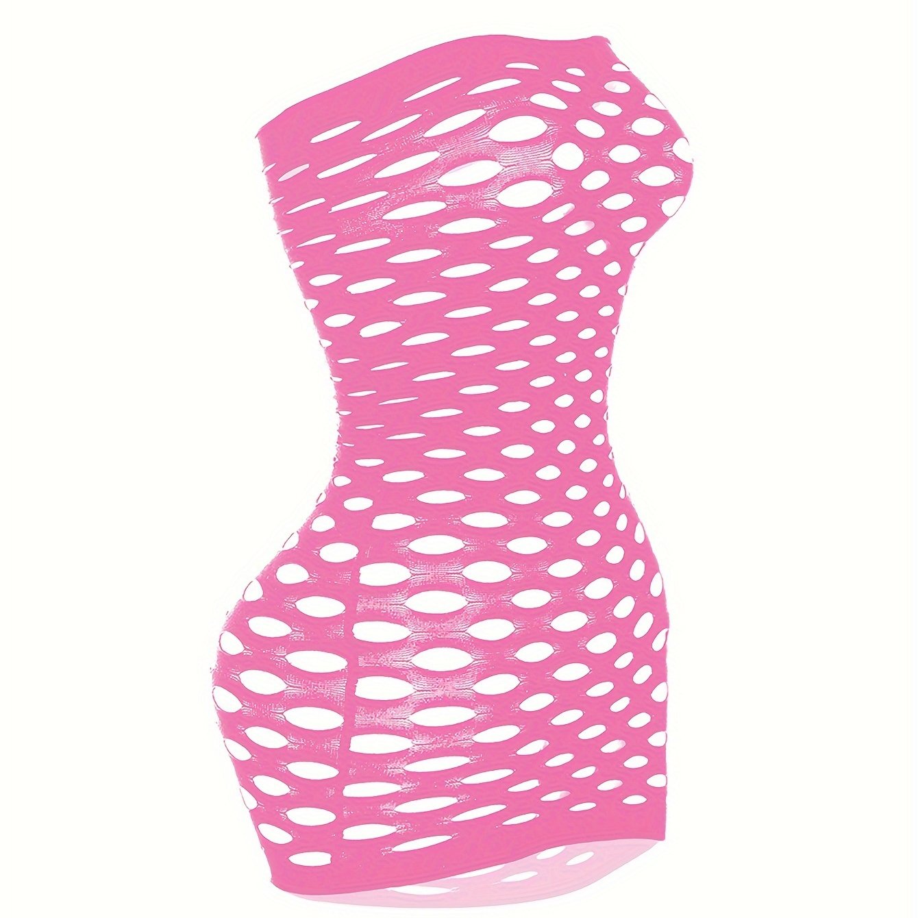 Seductive Ripped Fishnet Bodycon Dress - Alluring Hollow Out Tube Style - Ultra-Sexy Womens Lingerie & Underwear Bodystocking Stocking