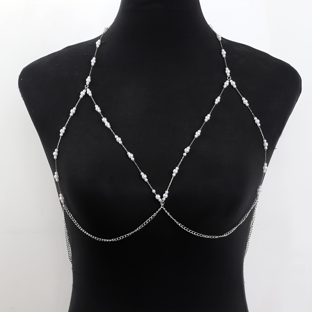1pc Delicate Exquisite Crop Top Bra Chest Chain Sexy Body Chain Jewelry Party Nightclub Body Jewelry Accessories