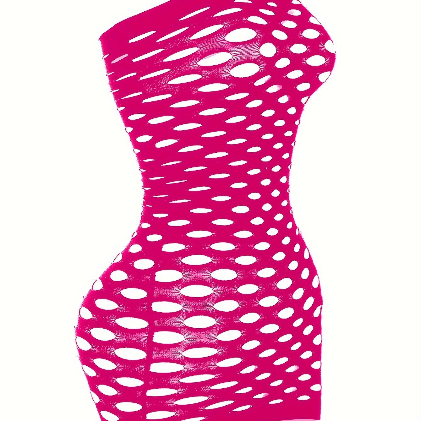 Seductive Ripped Fishnet Bodycon Dress - Alluring Hollow Out Tube Style - Ultra-Sexy Womens Lingerie & Underwear Bodystocking Stocking