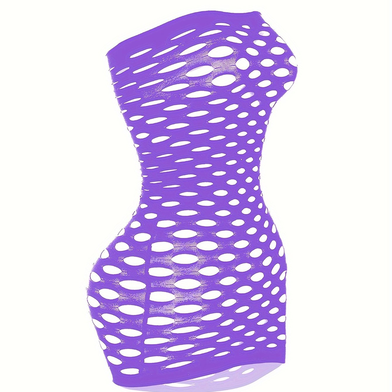 Seductive Ripped Fishnet Bodycon Dress - Alluring Hollow Out Tube Style - Ultra-Sexy Womens Lingerie & Underwear Bodystocking Stocking