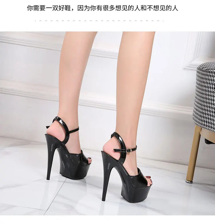 15 CM 6inchs Pole Dance Shoes Stripper High Heels Women Sexy Show Shoes Sandals Party Club Platform High-heeled Wedding Footwear