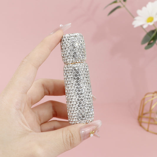 0.34oz Essential Oil Roller Bottle with Crystal Glass - Travel-Friendly Stainless Steel Roller Ball And Refillable Cap for Perfumes, Aromatherapy, And Body Oils.