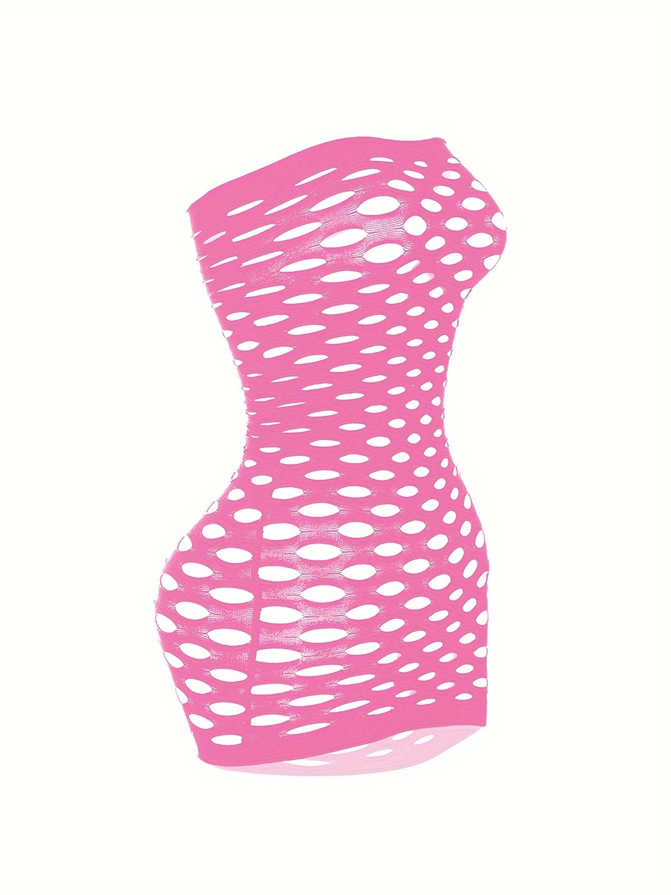 Seductive Ripped Fishnet Bodycon Dress - Alluring Hollow Out Tube Style - Ultra-Sexy Womens Lingerie & Underwear Bodystocking Stocking