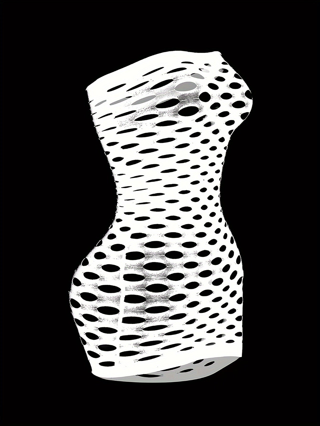 Seductive Ripped Fishnet Bodycon Dress - Alluring Hollow Out Tube Style - Ultra-Sexy Womens Lingerie & Underwear Bodystocking Stocking
