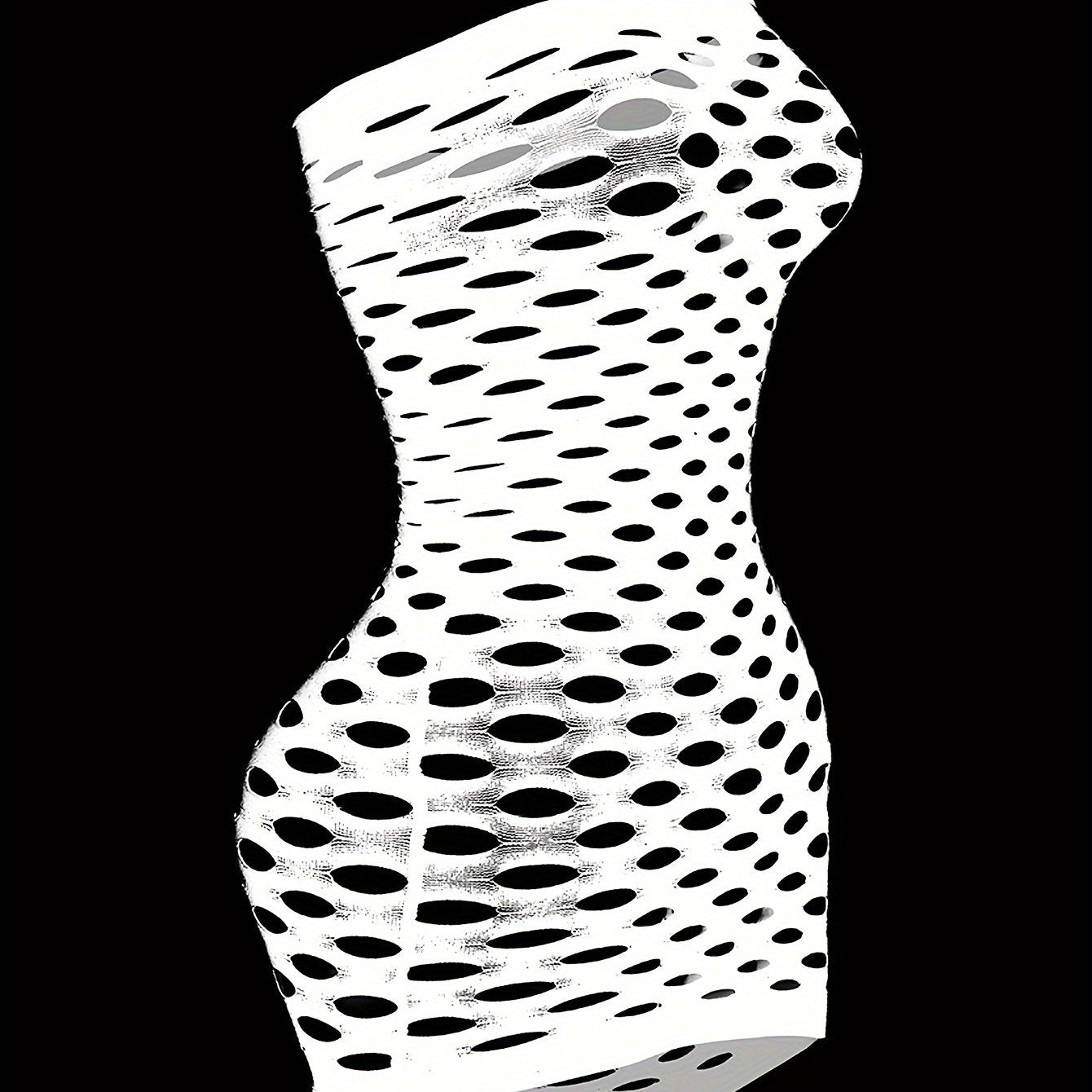 Seductive Ripped Fishnet Bodycon Dress - Alluring Hollow Out Tube Style - Ultra-Sexy Womens Lingerie & Underwear Bodystocking Stocking